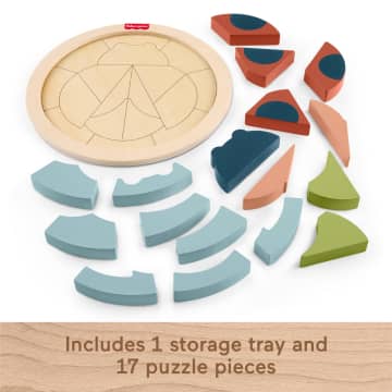 Fisher-Price Tiny Garden Wooden Lady Bug Jigsaw Puzzle For Kids Developmental Play, 18 Wood Pieces - Imagen 5 de 6