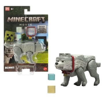 Minecraft o Filme Figura de Ação Lobo de 4 polegadas - Imagen 1 de 6