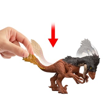 Jurassic World Rebirth Strike Attack Achillobator Dinosaur Toy, Single Strike Action, Authentic & Posable - Image 4 of 6
