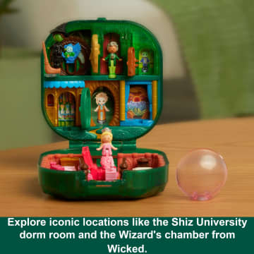 Polly Pocket Micro Dolls And Playset, Collector Wicked Compact With Hat And Bubble Accessories - Imagen 4 de 6