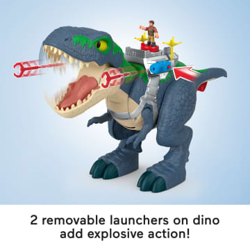 Fisher-Price Imaginext Jurassic World Rebirth Ultimate Action Chomp T. Rex Dino Toy & Action Figures - Image 4 of 6