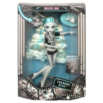 Monster High Reel Drama Doll With Posters, Lagoona Blue in Black And White - Image 5 of 5