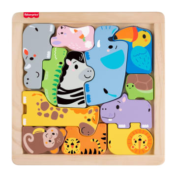 Fisher-Price Brinquedo para Bebês Amigos Animaizinhos de Madeira - Imagen 6 de 6
