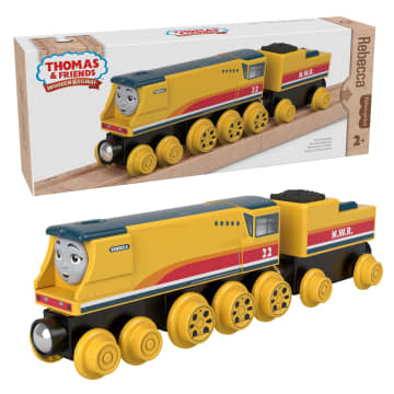 Fisher-Price Thomas & Friends Wooden Railway Rebecca Engine And Coal-Car - Image 1 of 6