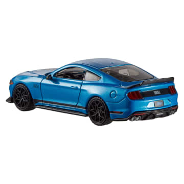 Hot Wheels Collector Vehículo de Colección Auto premium Escala 1:43 Mustang Mach Azul - Imagen 4 de 5