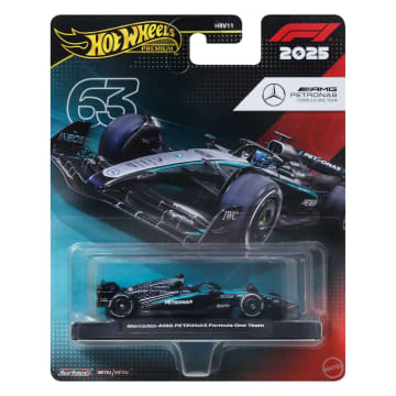 Hot Wheels Premium Mercedes AMG Petronas Formula 1 Team Car | Mattel