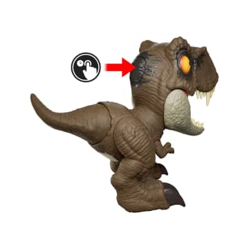 Jurassic World Roar Command Tyrannosaurus Rex Dinosaur Figure Toy, Records, Plays & Roars, T. Rex - Imagen 5 de 6