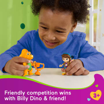 Fisher-Price Barney's World Barney's Friend Mel & Billy Dino Figure Set For Kids, 3 Toys - Imagen 2 de 6