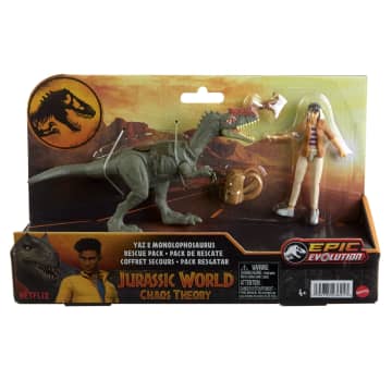 Jurassic World: Chaos Theory Storypack, Yaz & Monolophosaurus Action Figure Toys & 2 Accessories - Image 6 of 6