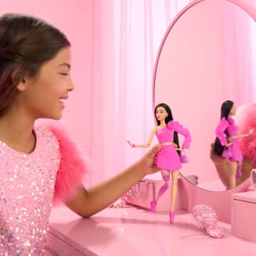 Barbie Deluxe Style #2 Doll in Pink Barbiecore Top And Skirt Set, Black Hair & Prosthetic Leg - Image 2 of 6