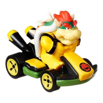 Hot Wheels Mario Kart Veículo de Brinquedo Kart Padrão Bowser - Image 1 of 3