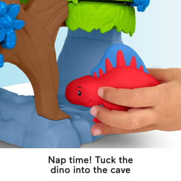 Fisher-Price Little People Dinosaur Hatch & Slide Playset Toddler Toy With 2 Figures - Image 5 of 6