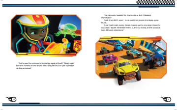 Hot Wheels Let's Race: Attack Of The Giant Octopus Paperback Book With Stickers, Based On The Series - Imagen 5 de 5