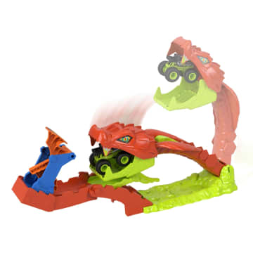 HOT WHEELS Monster Trucks SNAKE SLAM TAKEDOWN Playset | Mattel