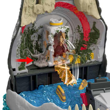 Coffret de Jeu Mosasaure Jurassicworld: Renaissance de Luxe, 7Fonctions et Effets Sonores Interactifs, 6Micro Figurines - Imagen 3 de 6