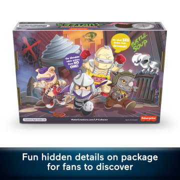 Little People Collector Teenage Mutant Ninja Turtles: Villains Special Edition Set, 4 Figures - Imagem 4 de 6