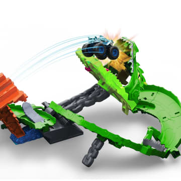 Hot Wheels Monster Trucks-Coffret Piste Dragon Sharks Vs. Dinos - Image 5 of 6