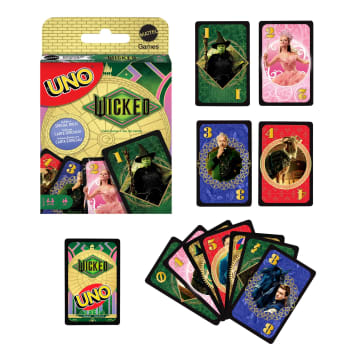 UNO Wicked Card Game For Kid, Adult & Family Nights Inspired By The Movie - Imagem 6 de 6