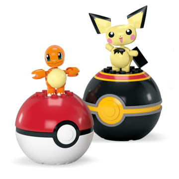 MEGA Pokémon Jogo de Construção Pokébola Charmander & Pichu - Image 3 of 5