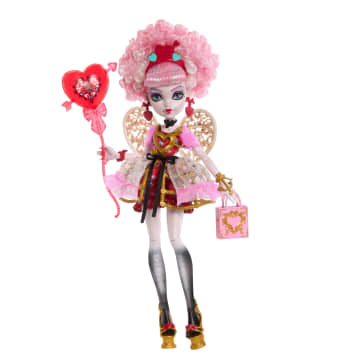 Monster High Scary Sweet Birthday Cupid Asteria Doll in Party Dress With Balloon & Gift - Imagem 1 de 6