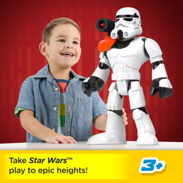 Imaginext Star Wars Stormtrooper Xxl Figure, 16+ Inch Tall Poseable Toy With Launcher - Image 2 of 6
