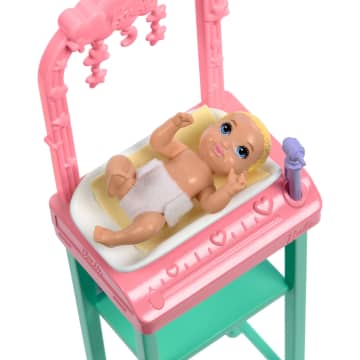 Barbie Baby Doctor Doll With Brunette Fashion Doll, 1 Baby Doll, Furniture & Accessories - Image 4 of 6