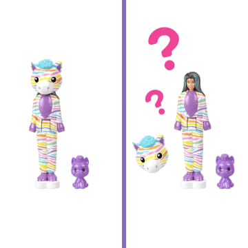 Barbie Mini Barbie Land 5 Dolls Reveal Pack, 1.5-Inch Mini Dolls With Surprise Reveal & Sensory Play Piece - Imagen 4 de 5