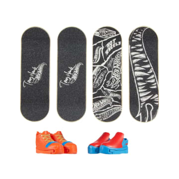 Hot Wheels Skate Veículo de Brinquedo Embalagem de Skates com Tênis Tony Hawk Pássaros - Imagem 4 de 6