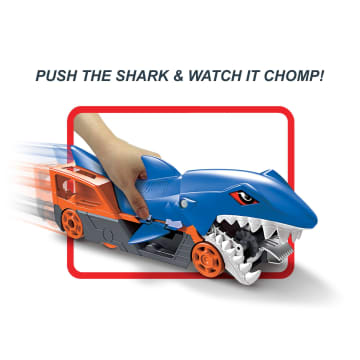 Hot Wheels Shark Chomp Transporter Playset With One 1:64 Scale Car For Kids 4 To 8 Years Old - Image 3 of 6