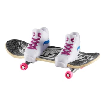 Hot Wheels Skate Veículo de Brinquedo Skateboard GLACIER GRIND™ com Tênis - Imagem 3 de 6
