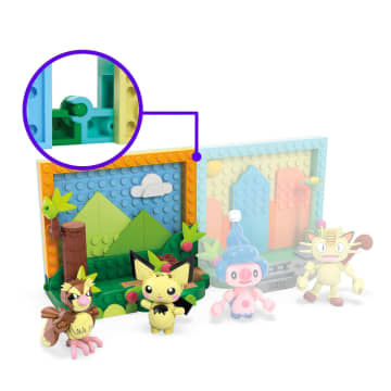 Mega  Pokémon  Coffret de Construction Pour enfants Avec 1Figurine  Scène du Parc (220Pièces) - Imagen 5 de 6