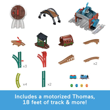 Thomas & Friends Load & Launch Barrel Delivery Set By Fisher-Price & Classic Motorized Toy Train - Imagem 5 de 6