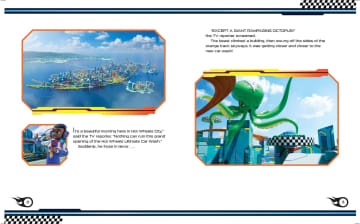 Hot Wheels Let's Race: Attack Of The Giant Octopus Paperback Book With Stickers, Based On The Series - Imagen 4 de 5