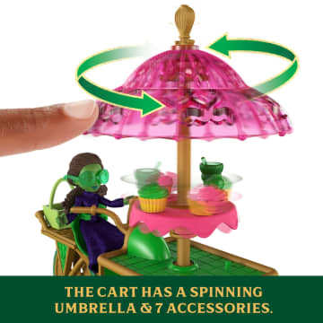 Universal Pictures’ Wicked Emerald City Dessert Cart Toy With Cart, Small Doll & 7 Accessories - Imagem 4 de 6