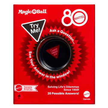 Magic 8 Ball Mattel 80th Anniversary Edition Novelty Game For Kids & Family Night - Image 6 of 6