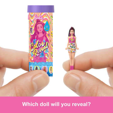 Barbie Mini Barbie Land 5-Pack Pop Reveal Dolls, 1.5-inch Mini Doll With Surprise Reveal & Sensory Play Piece - Imagen 4 de 6