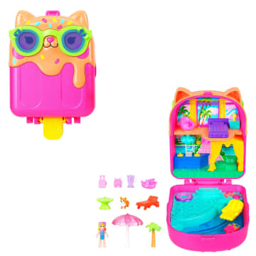 Polly Pocket Conjunto de Brinquedo Compacto Resort Paleta de Gatinho - Imagem 1 de 6
