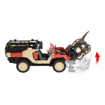 Matchbox RC Jurassic World Dino Catcher RC, Remote-Control Toy Truck With Dinosaur Figure - Image 5 of 6