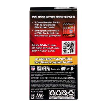UNO Elite NFL Juego de Cartas Booster Set - Image 6 of 6