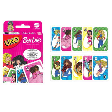 UNO Barbie Card Game For Kids & Family Night - Imagem 5 de 6