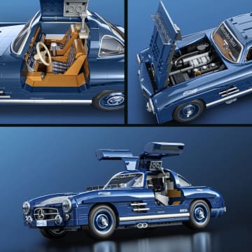 Mattel Brick Shop Hot Wheels Juguete de Construcción Premium Mercedes Benz 300 SL - Imagen 6 de 6