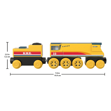 Fisher-Price Thomas & Friends Wooden Railway Rebecca Engine And Coal-Car - Image 5 of 6