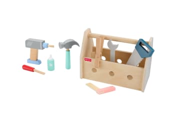 Fisher-Price  Coffret Boîte à Outils en Bois, 9Éléments en Bois - Imagen 5 de 6