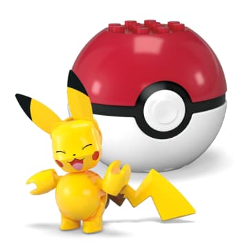 MEGA Pokémon Juguete de Construcción Pokébola Coleccionable Pikachu - Imagem 5 de 5