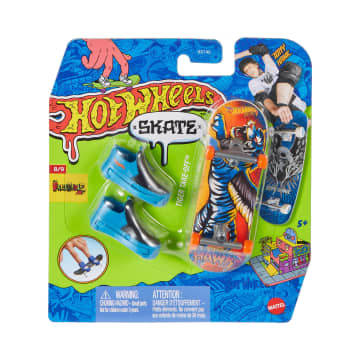 Hot Wheels Skate Veículo de Brinquedo Skateboard TIGER TAKE-OFF™ com Tênis - Imagem 6 de 6