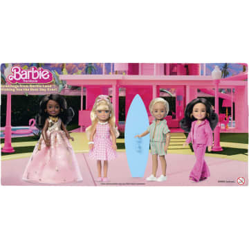 Barbie The Movie Chelsea Collectible 4-Pack Dolls, Includes Barbie, Ken, President Barbie, & Gloria Characters - Image 6 of 6