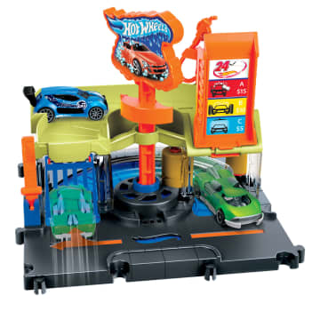 Hot Wheels City Pista de Brinquedo Lava-rápido da Cidade - Imagen 5 de 6