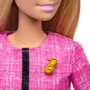 Barbie Future Leader Doll, Blonde, Wearing Outfit With 2 Golden Bracelets & Pin - Image 4 of 6