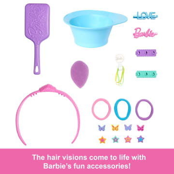 Barbie Doll Styling Head, Blonde Hair With 20+ Hair Styling Accessories - Imagen 3 de 6