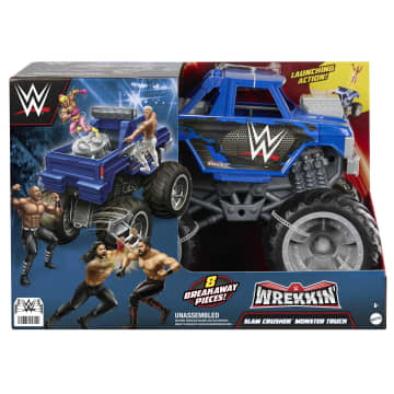 WWE Wrekkin Slam Crusher Monster Truck With 8 Breakaway Parts - Image 6 of 6